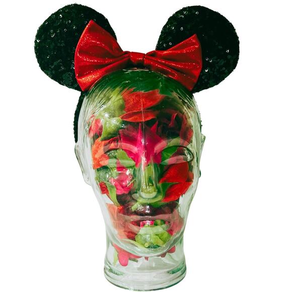 Disney Sequined Minnie Mouse Ears - Picture 1 of 2